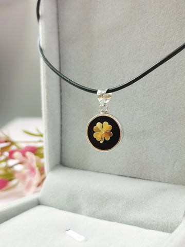 collar de Plata 950 y oro 18k