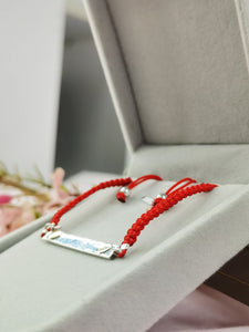 pulsera de plata con oro 18k