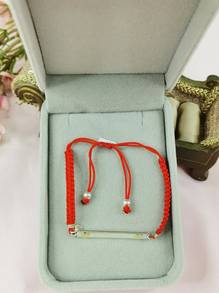 pulsera de plata con oro 18k
