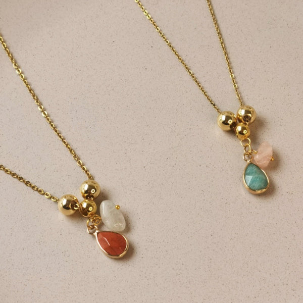 Collar de piedras naturales joyeria mujer