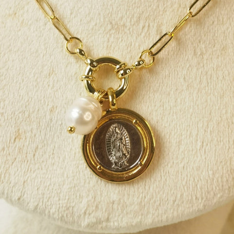 Collar Virgen de guadalupe joyeria mujer