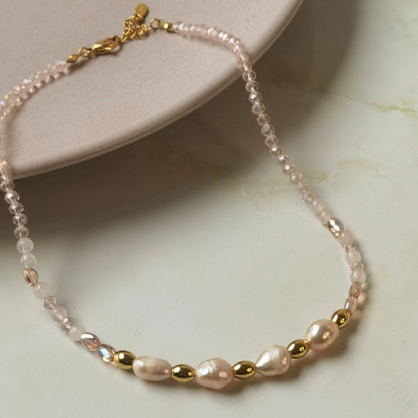 Collar de perlas naturales