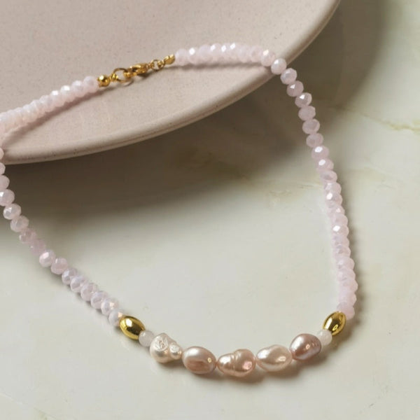 Collar de perlas naturales