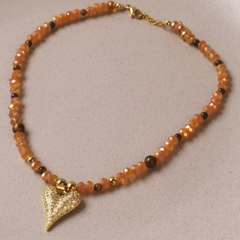 Collar murano ojo de tigre
