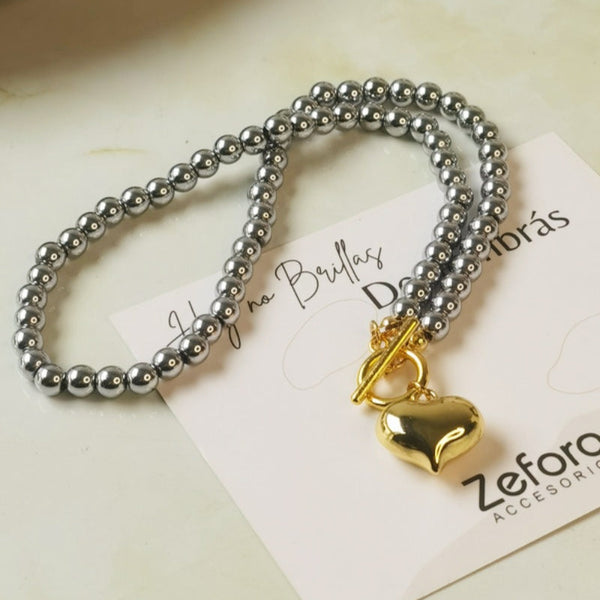 Collar de acero joyeria mujer