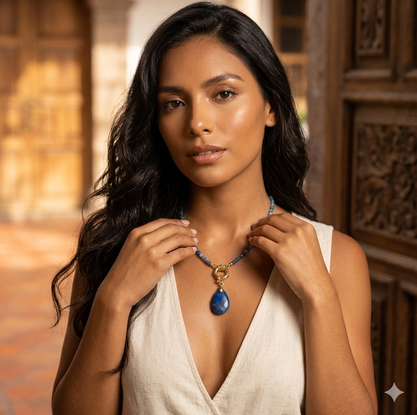 collar de piedras naturales