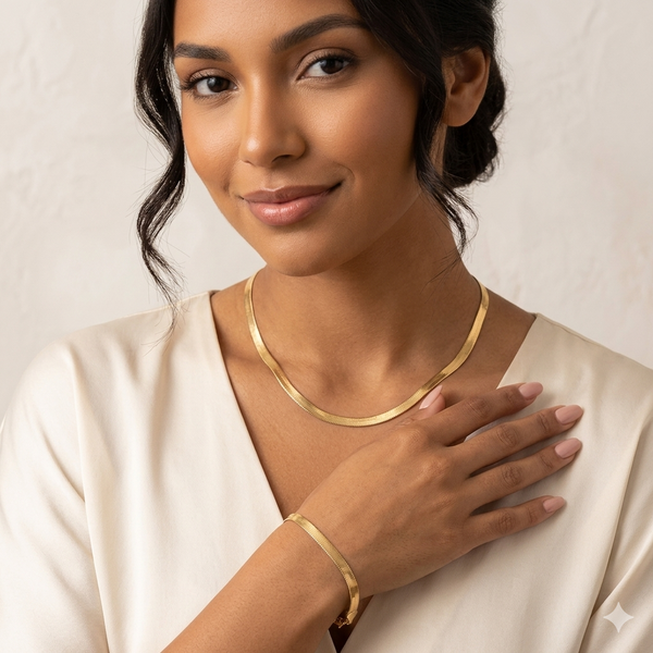 Pulsera y collar de mujer