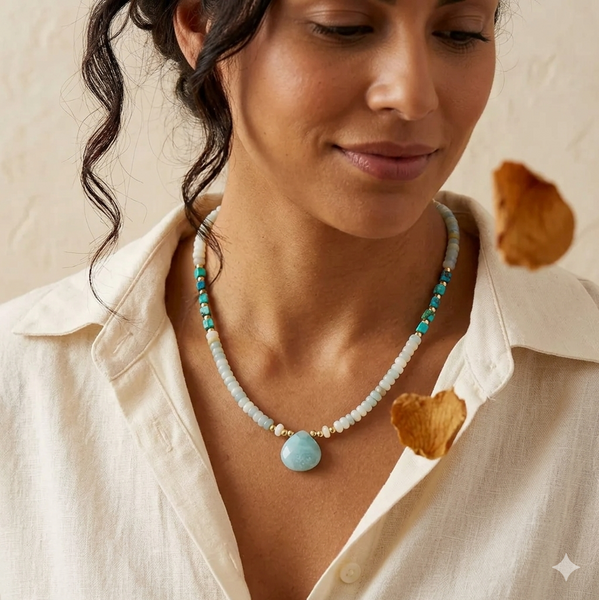 Collar de piedras naturales 