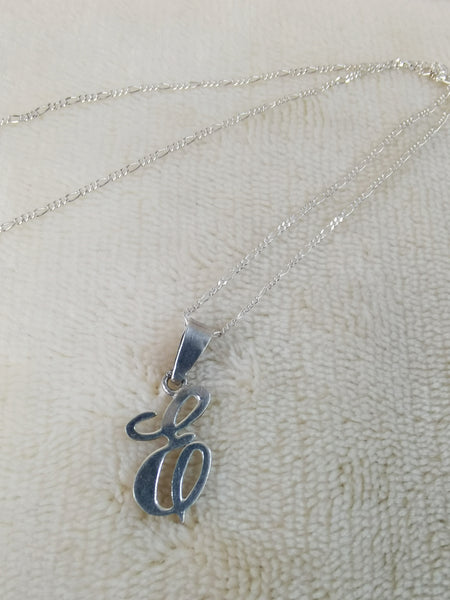 Collar Inicial de plata Ley 950