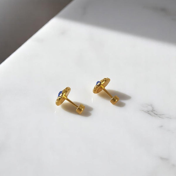 Aretes ojo turco acero proteccion regalo a mama