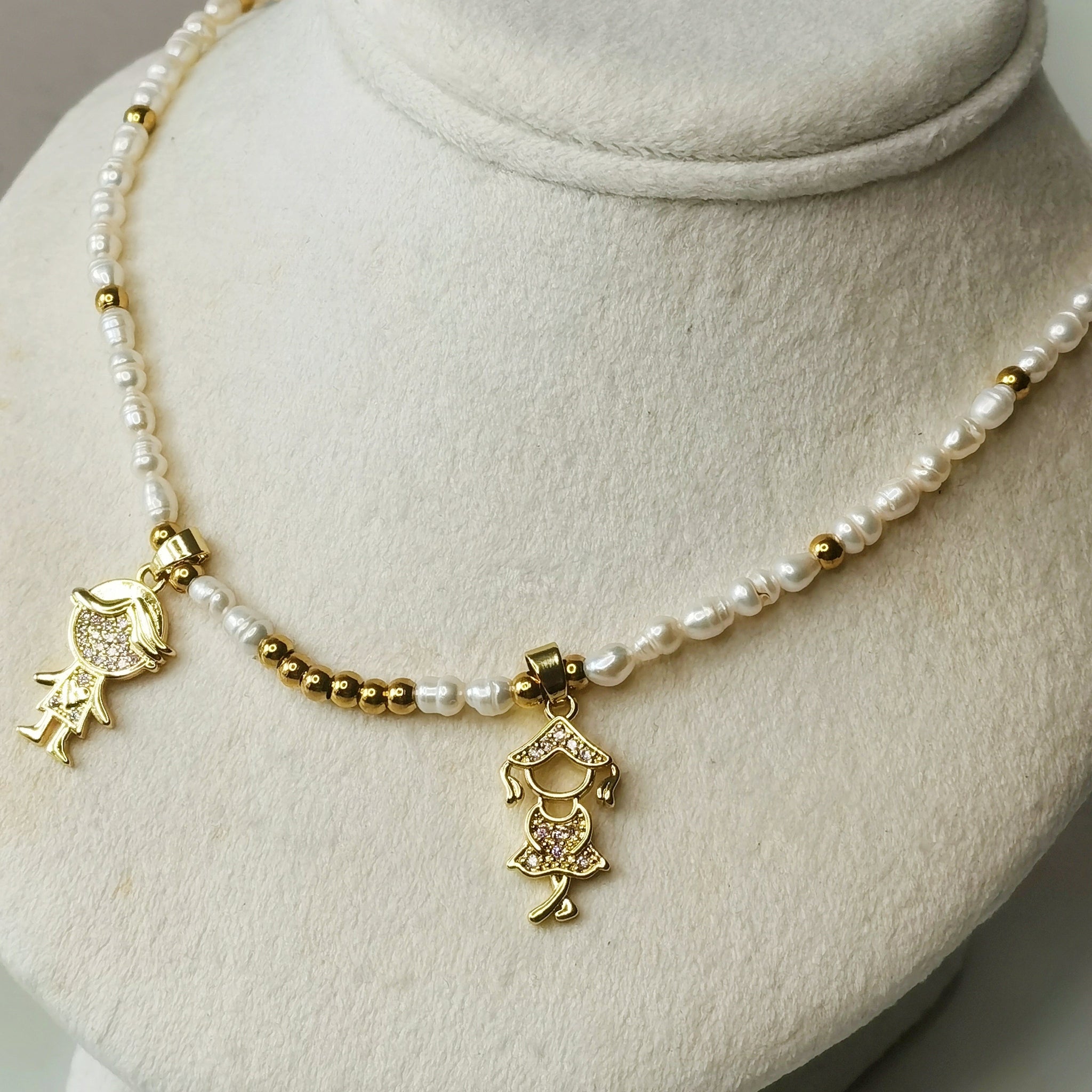 collar de perlas niño y niña regalo