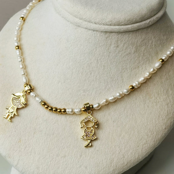 collar de perlas niño y niña regalo