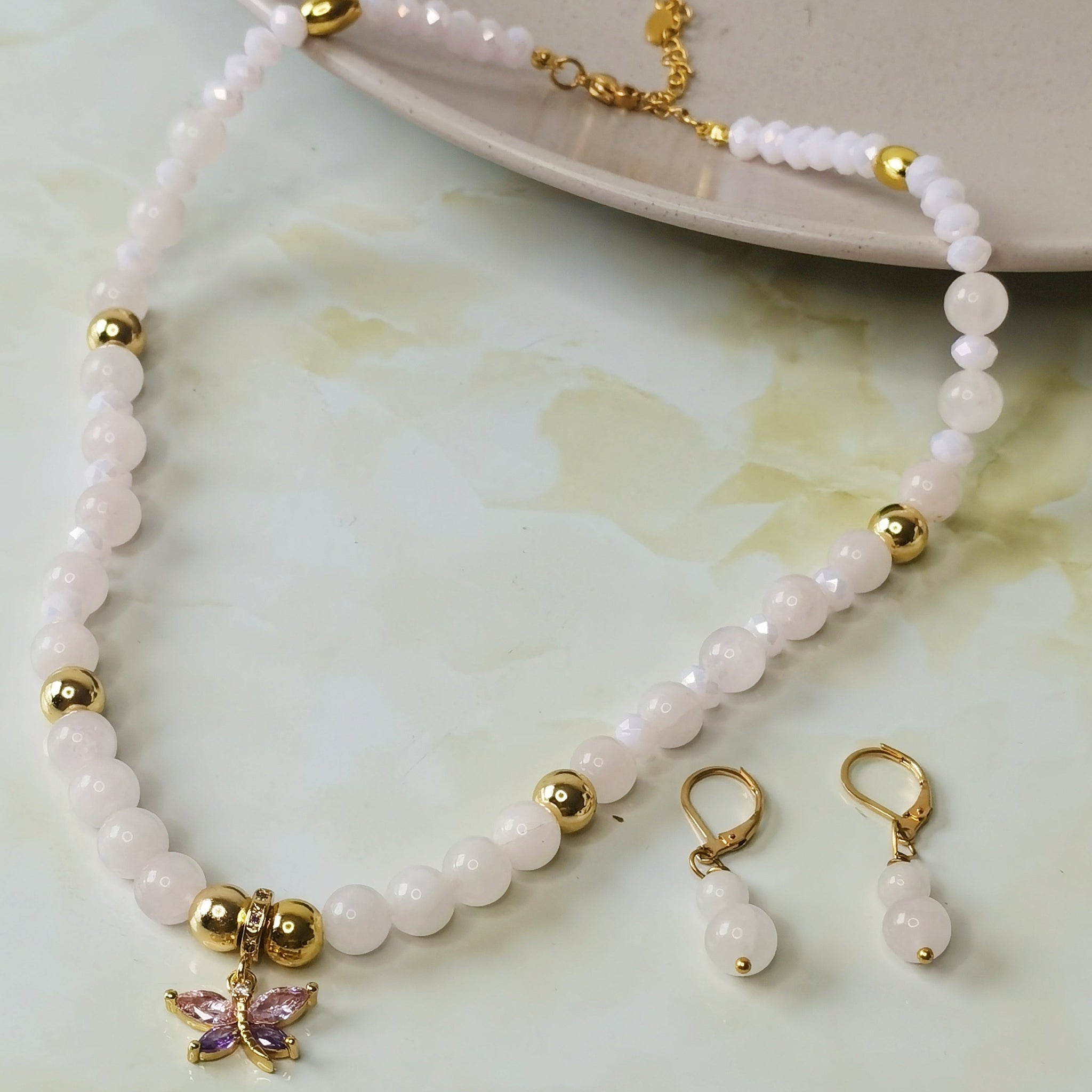collar de mujer  cuarzo regalo a mama