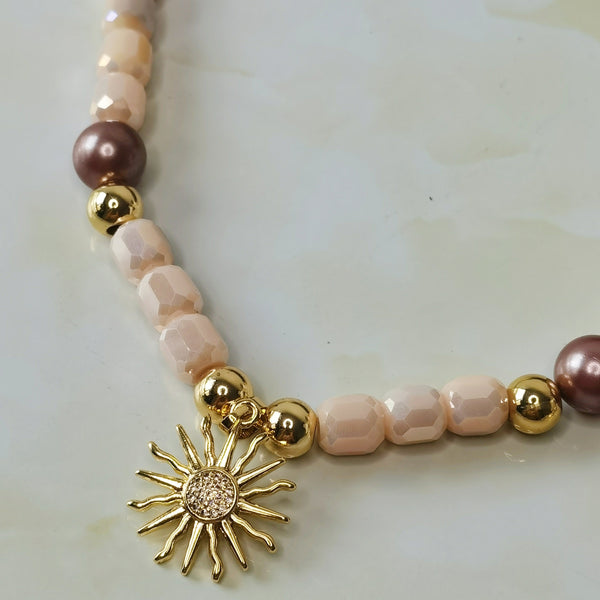collar de dama murano de vidrio regalo