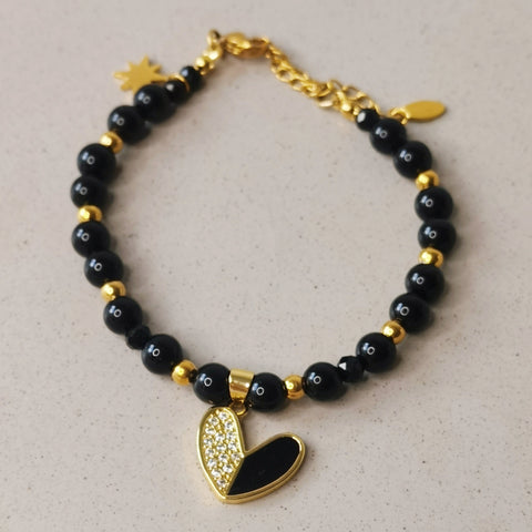 Pulsera de mujer piedra natural onix regalo