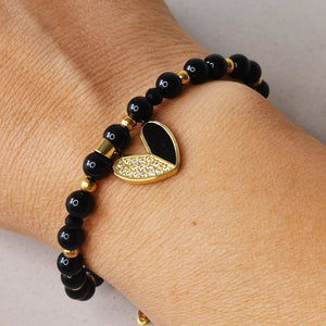 Pulsera de mujer piedra natural onix regalo