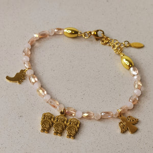 Pulsera mujer murano de vidrio hecho a mano dije niñas 