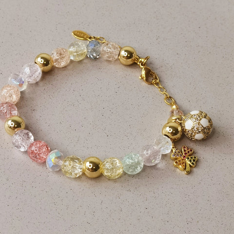 Pulsera mujer murano regalo a mama trebol