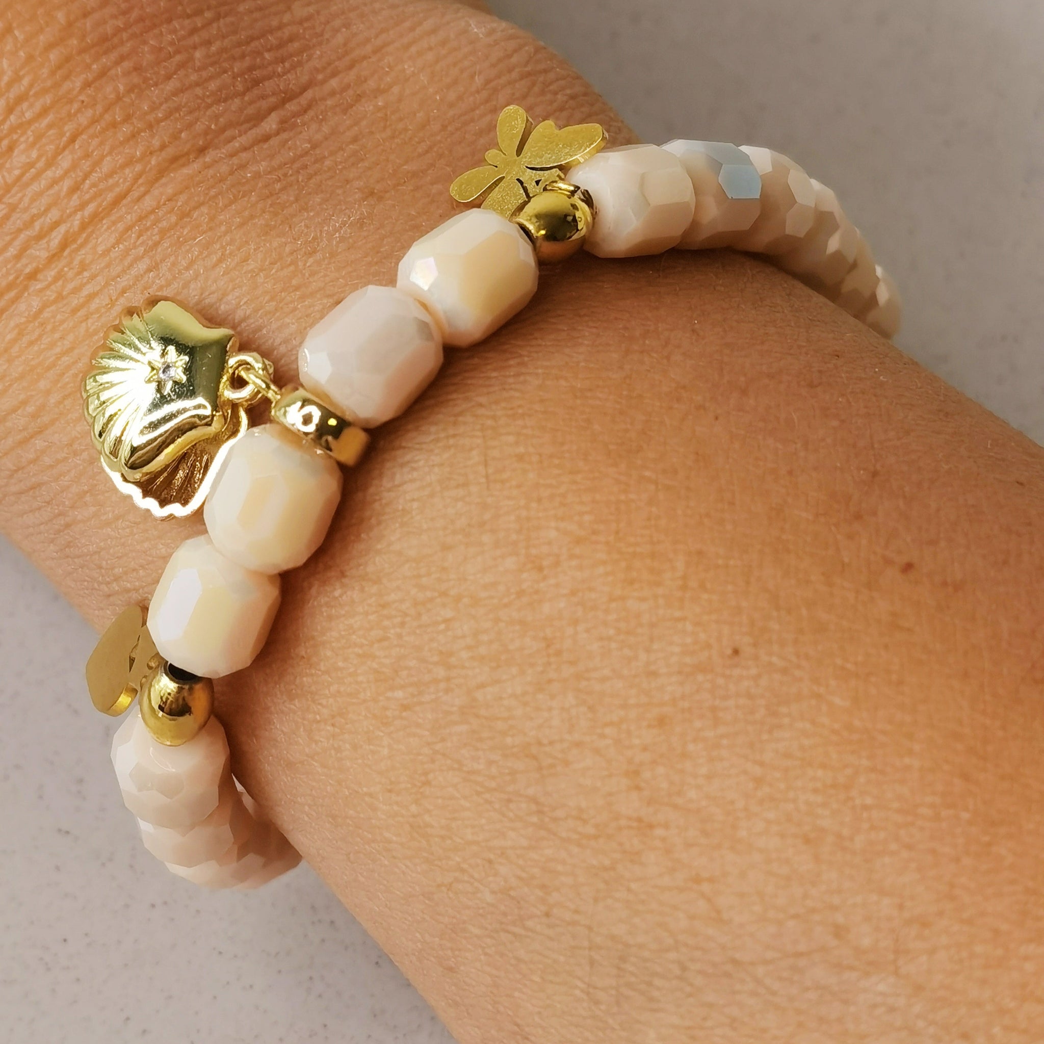 Pulsera mujer murano dijes hecho a mano regalo