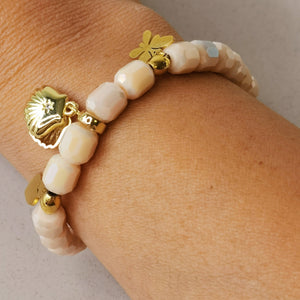 Pulsera mujer murano dijes hecho a mano regalo