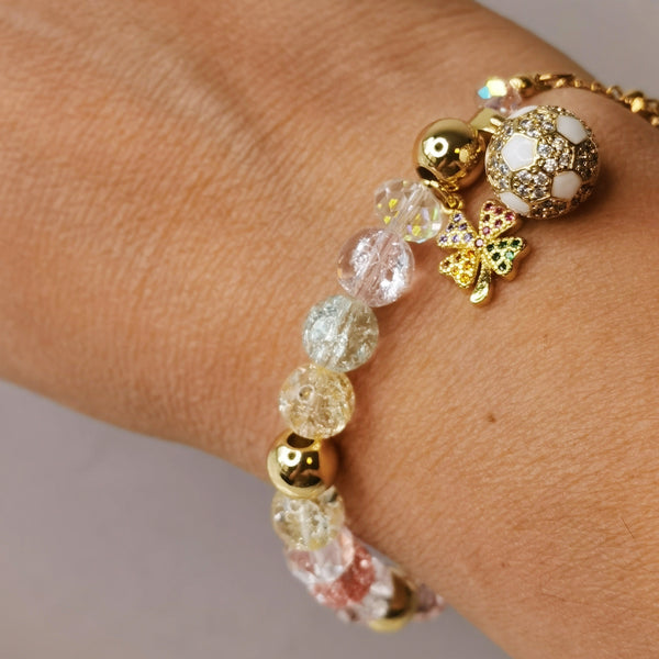 Pulsera mujer murano regalo a mama trebol