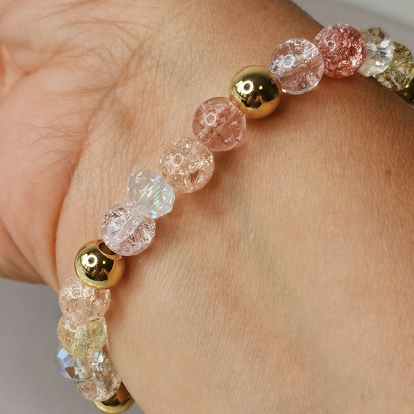 Pulsera mujer murano regalo a mama trebol