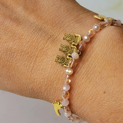 Pulsera mujer murano de vidrio hecho a mano dije niñas 