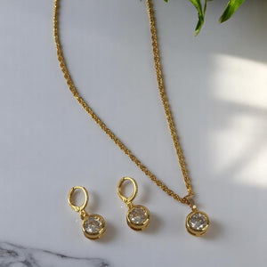 collar y aretes punto de luz regalo a mama