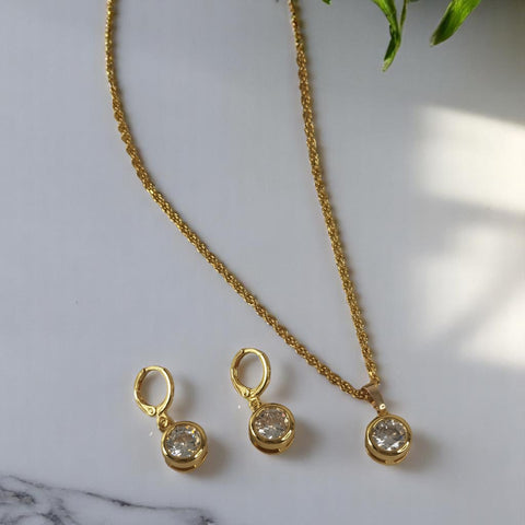 collar y aretes punto de luz regalo a mama