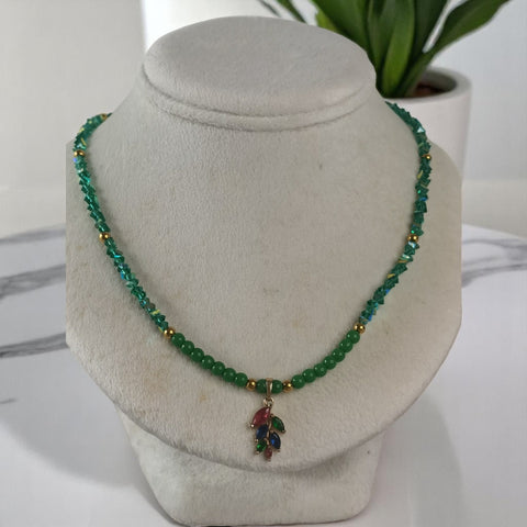 Collar piedras naturales Jade regalo a mama