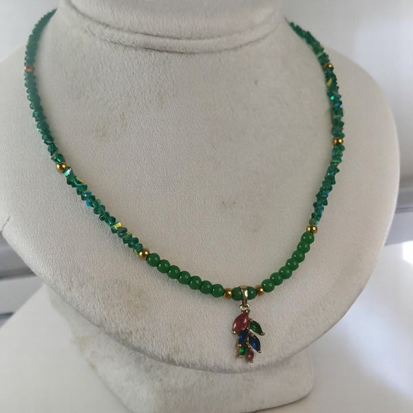 Collar piedras naturales Jade regalo a mama
