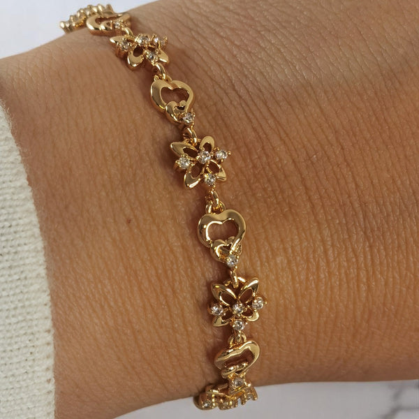 Pulsera de mujer con zircones regalo 