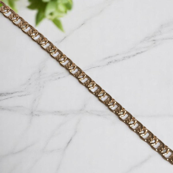 Pulsera de acero 316 con enchape de oro regalo mujer joyas