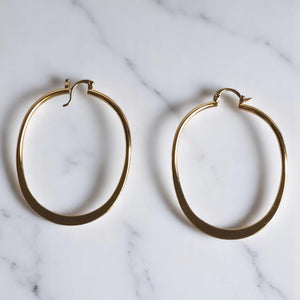 Aretes de acero argollas mujer regalo