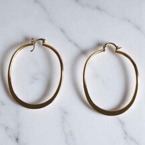 Aretes de acero argollas mujer regalo