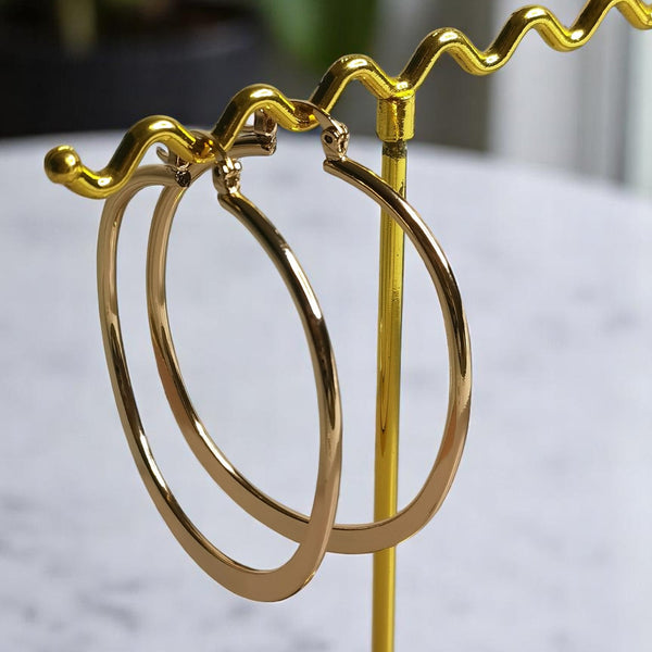 Aretes de acero argollas mujer regalo