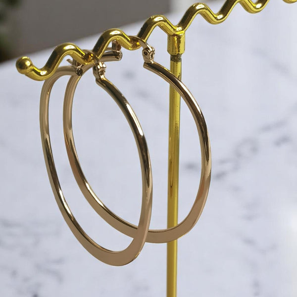 Aretes de acero argollas mujer regalo