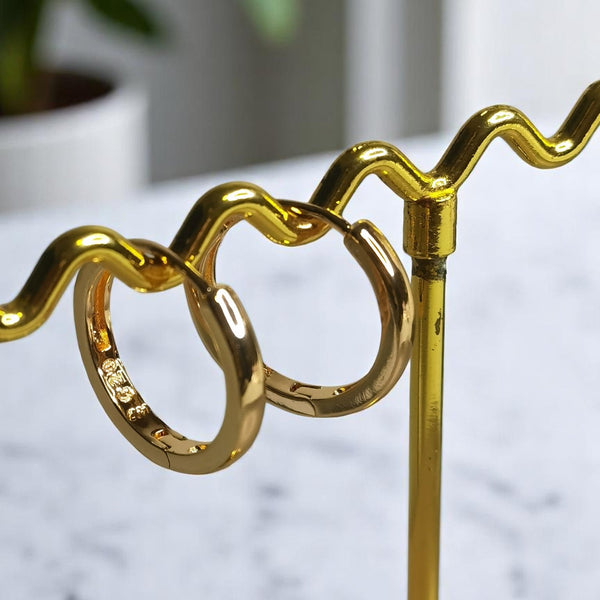 Arete de acero argolla mujer regalos joyas