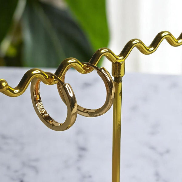 Aretes de acero argollas mujer regalo