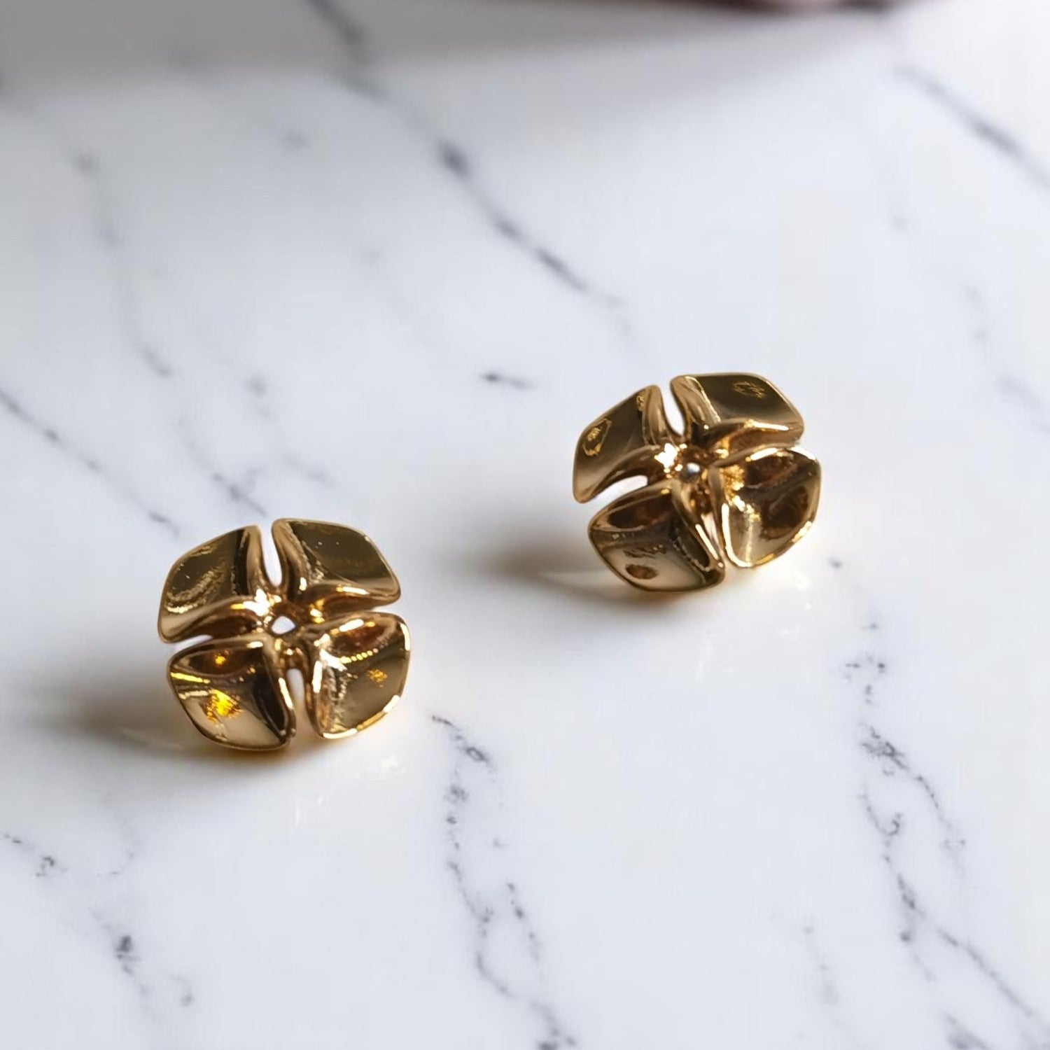 Arete flor colgante joyas regalo mujer