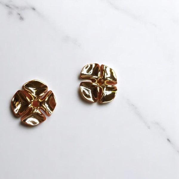 Arete flor colgante joyas regalo mujer