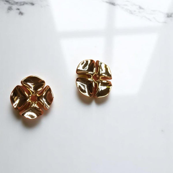Arete flor colgante joyas regalo mujer