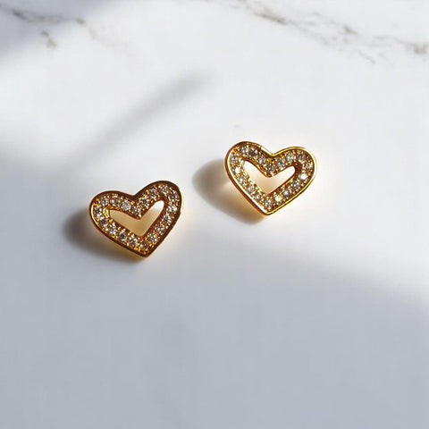 Arete corazon acero  regalo mujer joya