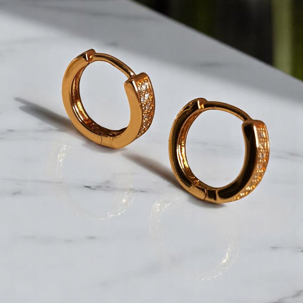Argollas  zircones regalo mujer joyas