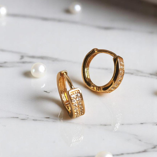 Argollas  zircones regalo mujer joyas