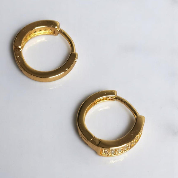 Argollas  zircones regalo mujer joyas