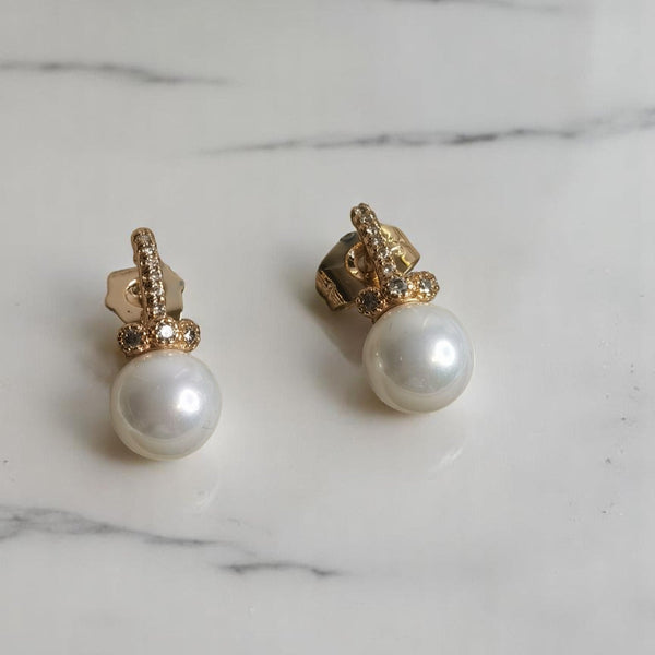 Aretes de perlas joyeria mujer regalo a mama