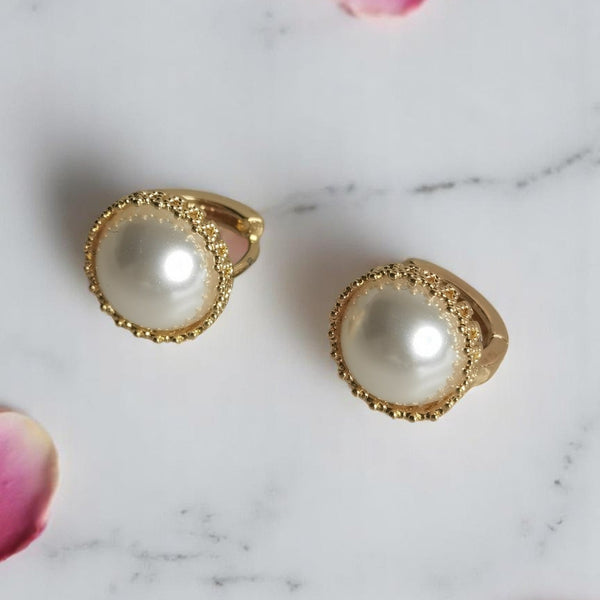 Aretes perlas acero regalo moda mujer tendencia joyeria