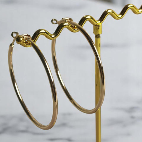 Argollas de acero regalo a mama moda mujer joyeria