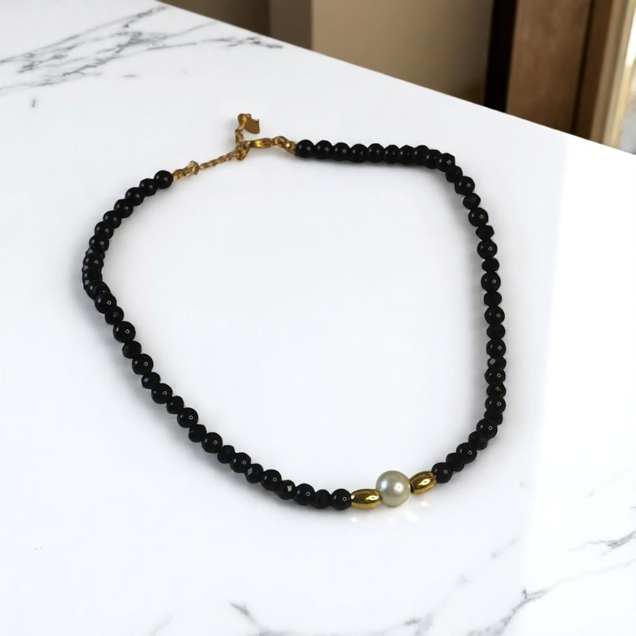 Collar de piedras onix joyas joyeria 